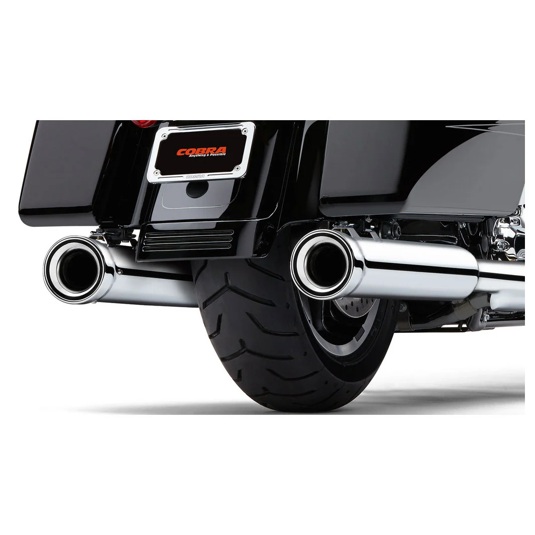 Cobra 4" Neighbor Hater Chrome Slip-On Mufflers - Image 2