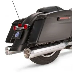 S&S Cycle MK45 4.5" Chrome Slip-On Mufflers With Chrome Thruster End Caps
