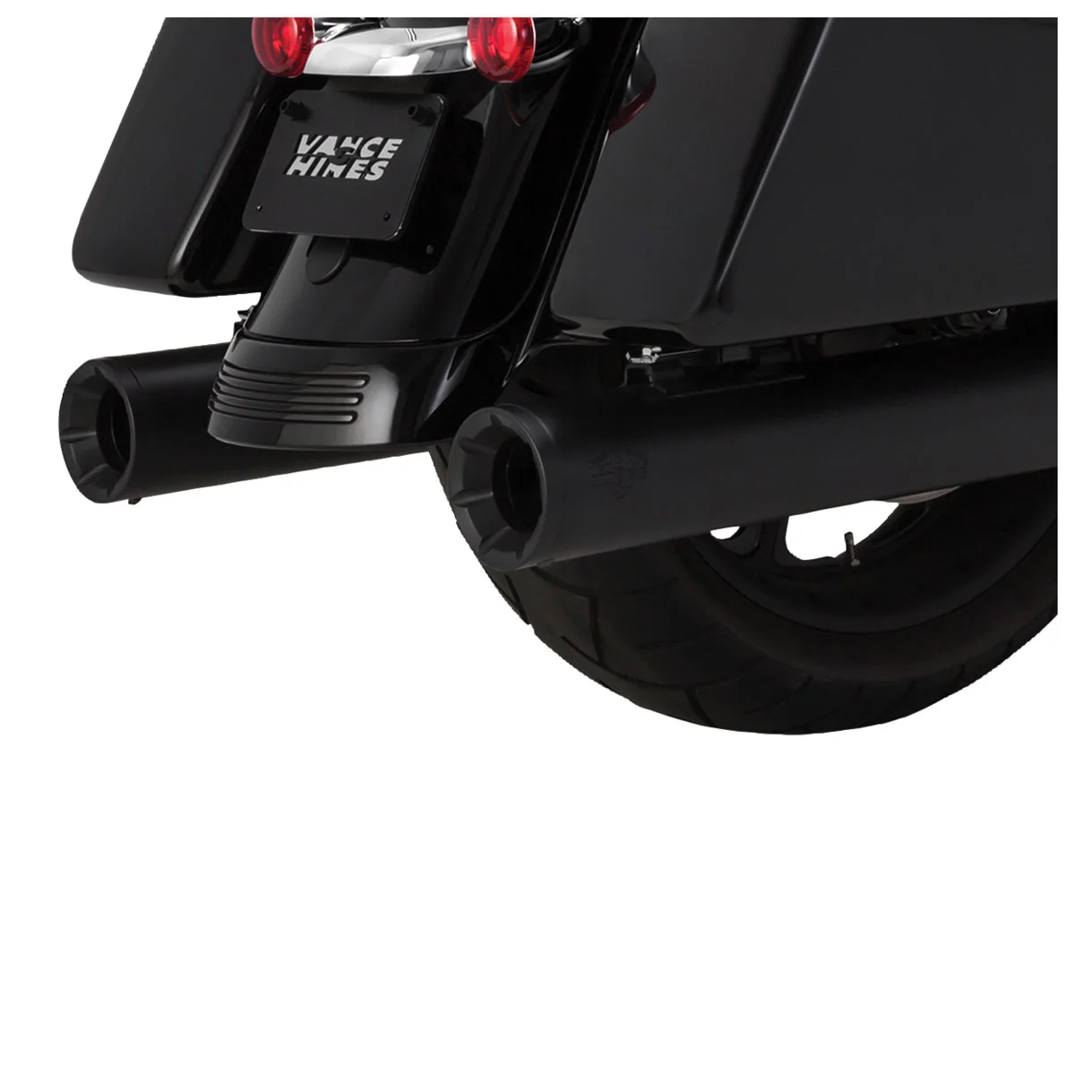 Vance & Hines Eliminator 400 Slip-Ons Black With Black End Caps - Image 3