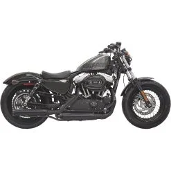 Bassani 3" FirePower Series Black Slip-On Mufflers With Black End Caps