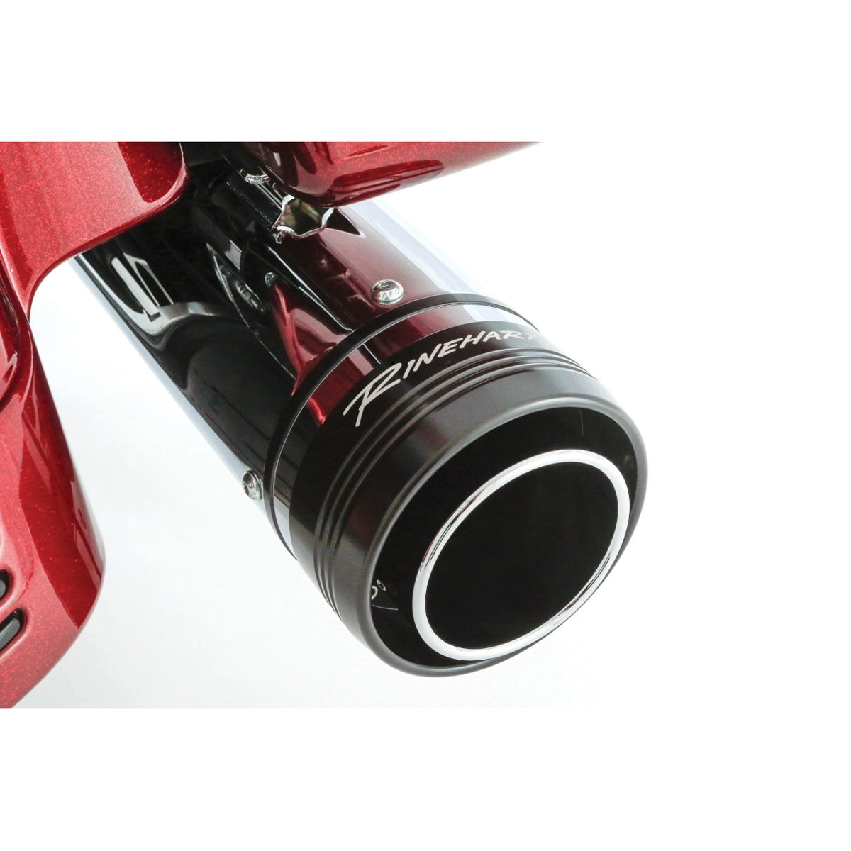 Rinehart Racing MotoPro45 4-1/2" Slip-On Mufflers Chrome - Image 3