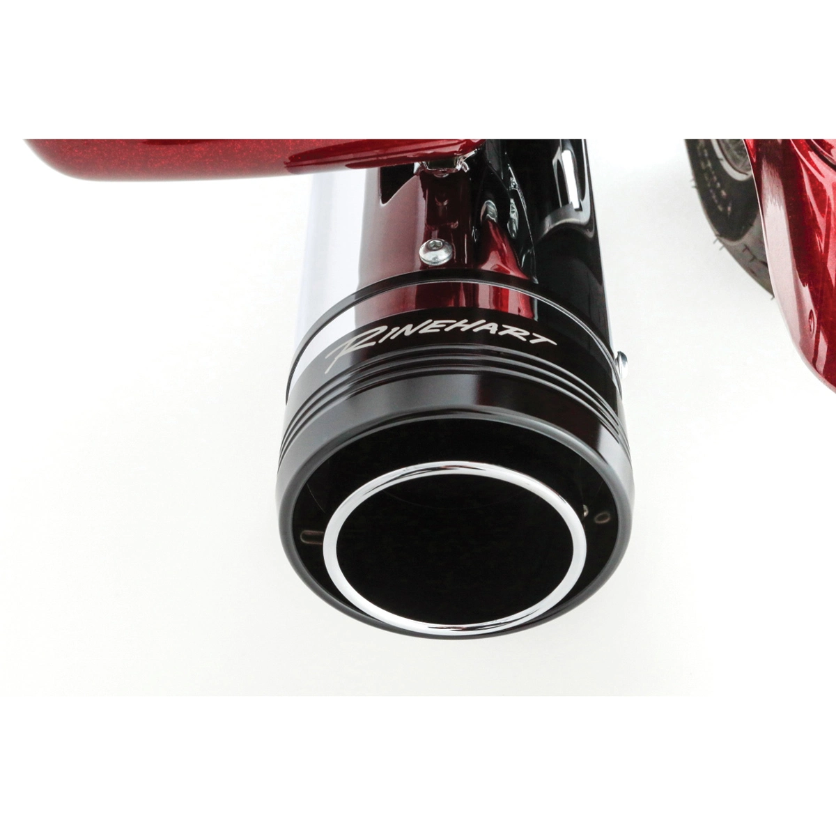 Rinehart Racing MotoPro45 4-1/2" Slip-On Mufflers Chrome - Image 4