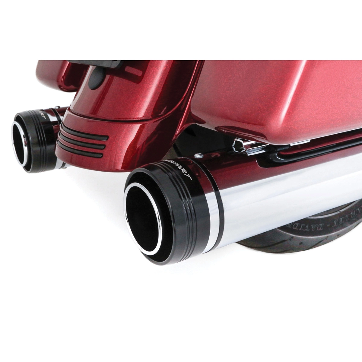 Rinehart Racing MotoPro45 4-1/2" Slip-On Mufflers Chrome - Image 6