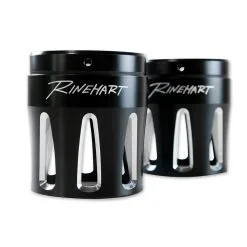 Rinehart Racing 3-1/2" Moto Series Machined End Cap Merge Style Black
