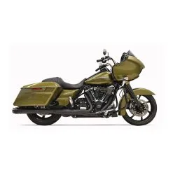 Bassani 4" Megaphone Black Slip-On Mufflers With Black End Caps