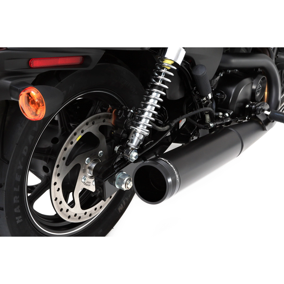Rinehart Racing 4" Slip-On Muffler Black With Black End Cap - Image 3