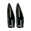 Baron Custom Accessories Family Jewel Scalloped Black Exhaust Tip