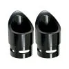 Baron Custom Accessories Family Jewel Mini Scalloped Black Exhaust Tip